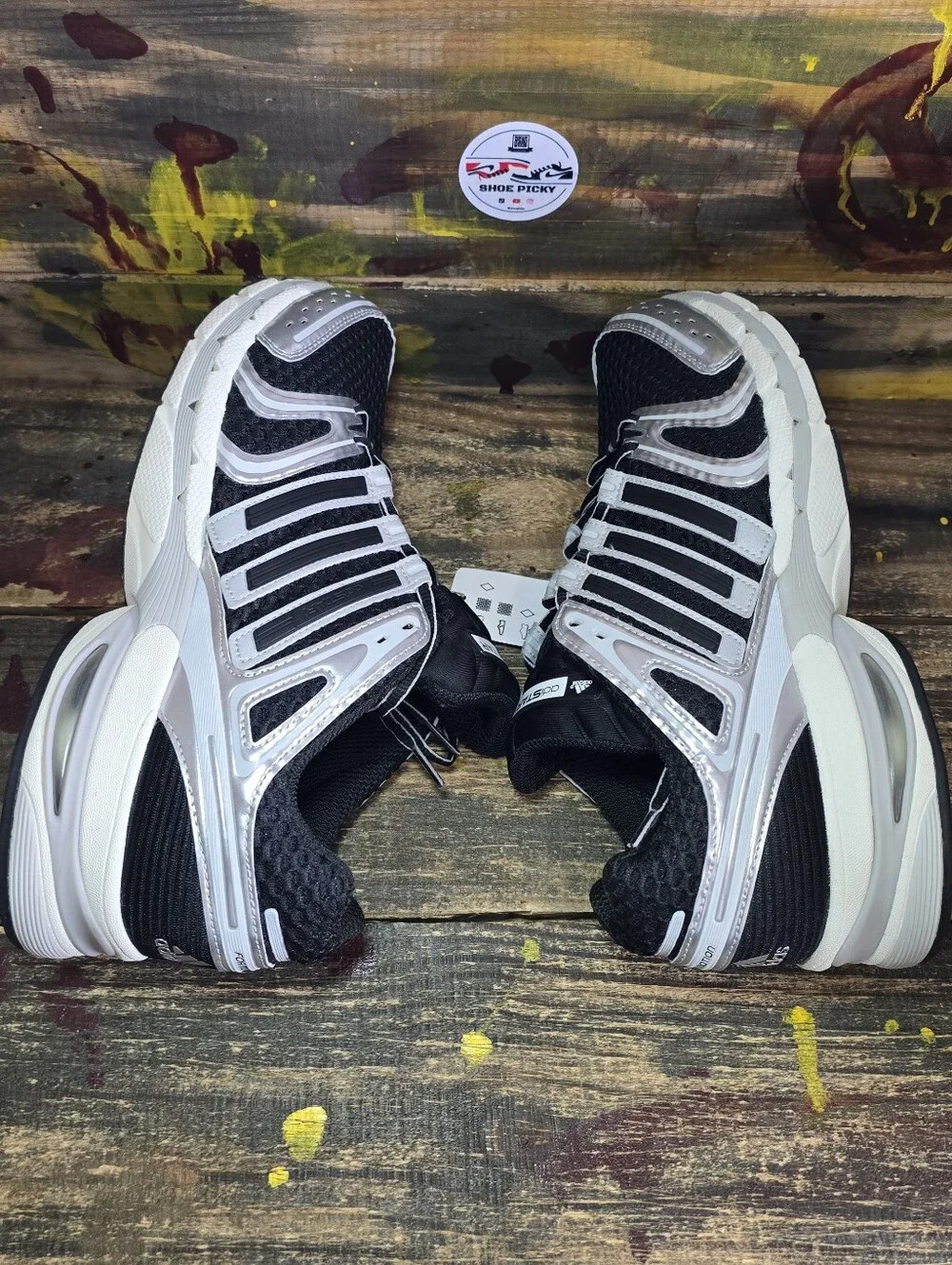 Adidas Adistar Control 5 Black Silver Metallic Men's Shoes JQ4169 Size 11.5 New